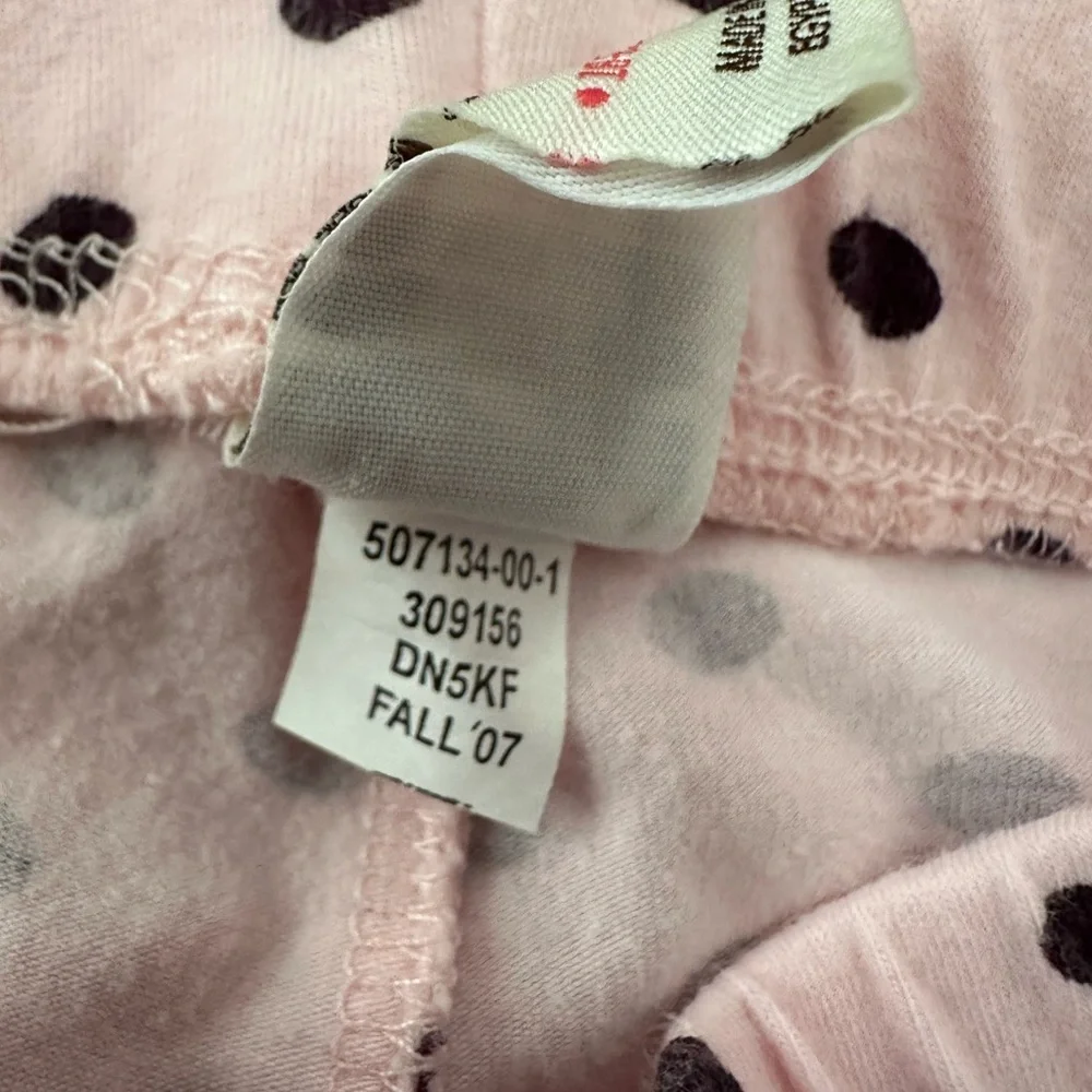 2007 Old Navy Polka Dot Leggings in Pink Brown Size 18-24 months Girls